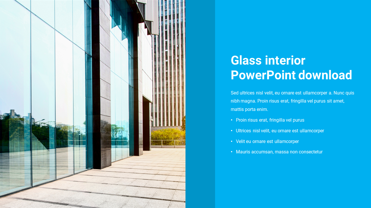 Glass interior PowerPoint download